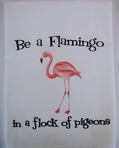 Sweet Bohemian Life Be a Flamingo floursack towel Printed handmade gift