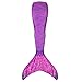 Fin Fun Mermaid Tail Only, Reinforced Tips, Monofin NOT Included, Asian Magenta, Youth 6
