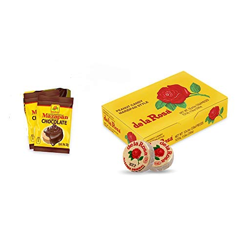 DE LA ROSA PEANUT MAZAPAN CANDY 30 PIECES...