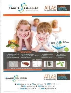 Spring Coil Mattress or Box Spring Protector Covers, Bed Bug Proof/Water Proof, Fits Mattress 11-13 Inch, Queen Size