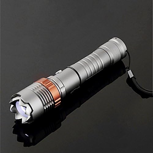Yoohigh Tactical Flashlight T6 2000LM Self Defense Adjustable Rechargeable Waterproof Car Safety Kit