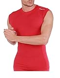ARMEDES Men's Compression Quick Dry Baselayer Work Out Sleeveless T-Shirt