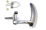 PT Auto Warehouse GM-2576M-1LH - Inside Interior Inner Door Handle Lever Only, Chrome - Driver Side
