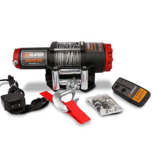 ZESUPER 4500lb Waterproof Winch Electric Winch Kit, Waterproof IP67