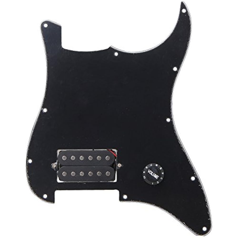 BQLZR Black Prewired Pickguard 1 Humbucker For Electric Guitar Musical eBay