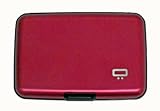 Ogon Aluminum Wallet Red Credit Card Hard Case Sweden