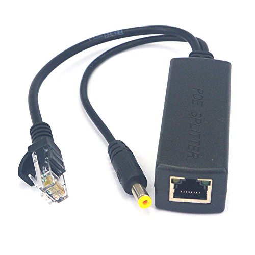 Active 12V PoE Splitter Power Over Ethernet Adapter Injector IEEE 802.3af Compliant Power Over Ethernet for PoE Switches IP Camera IP phone POE devices