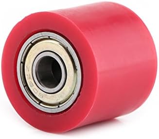 Anauto 8mm/10mm Drive Chain Pulley Roller Slider Tensioner Wheel Guide for Street Bike Motorcycle ATV(8MM-red)