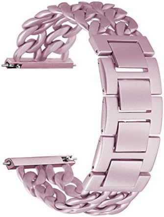 Fitbit Blaze Watch Band Agoigo Stainless Steel Metal Wristband Chain Bands for Fitbit Blaze Smart Fitness Watch for Men Women, Rose