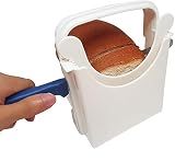 Eon Concepts Bread Slicer Guide For Homemade Bread With Rubber Feet Paddings | Loaf Cutter Machine - Foldable Adjustable & Customizable to 5 Thickness | Bagel/Sandwich/Toast Slicer |