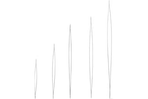 5 Piece Beading Needle Set Stainless Steel Beaded Pins Big Eye Beaded Needle Jewelry Making Tool for Beginners Jewelry Making