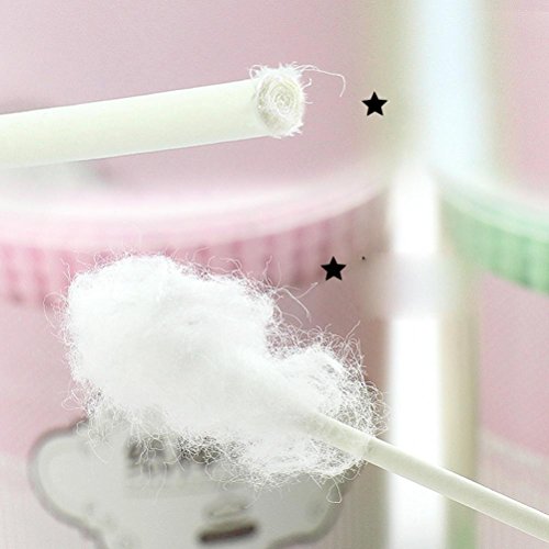 jiayit For Camping SingleLady NEW 200 PCS Soft Cotton Swab Multi-purpose Applicator Extra Long Handle (White)