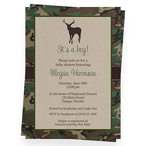 Shower Invitation Camouflage Baby Shower Ideas Amazon Oh Deer Baby