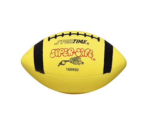 Sportime Super-Safe Roto-Molded Seamless Youth Football - Yellow and Black