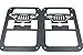 XYZCTEM 2 X Tail Lamp Tail Light Cover Trim Guards Protector for Jeep Wrangler