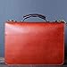 Coal Creek Leather Leather English Briefcase Single Gusset/Wickett & Craig Full Grain Harness Leather/Classic Buckle Briefcase with 13