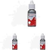 Humbrol Acrylic Paint No 22 White Gloss 14ml Pack of 3