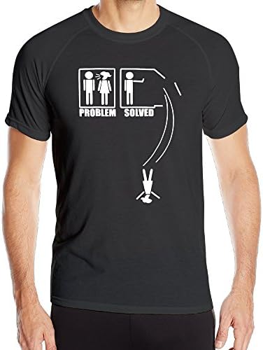 KToops Mens Problem Solved1 Quick Drying Sports T Shirts