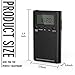 Horologe AM FM Radio, Portable Pocket Transistor Radio – Battery Powered, 3.5mm Earphone Jack, Easy to Operate, Long Lasting, Excellent Reception…