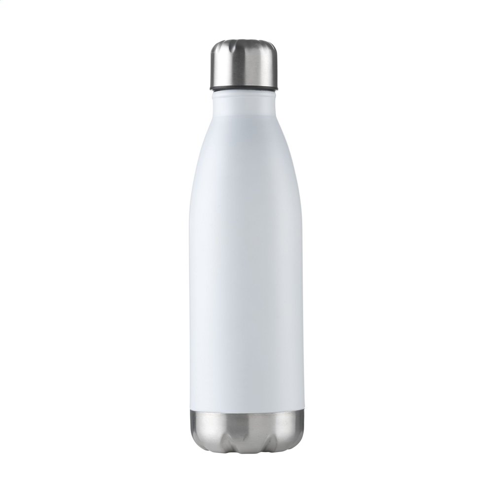 eBuyGB Unisex Adult Double Walled Metal Flask - White, 500 ml