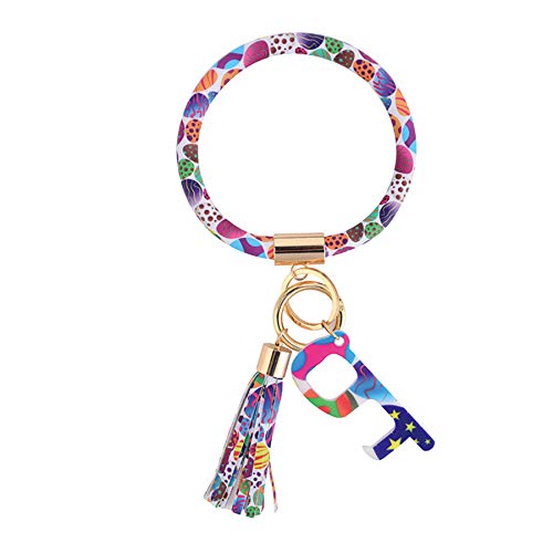 Coolcos Large Circle Bangle Keychain Touchless Door