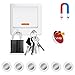 EverDigi 6-Pack Magnetic Key holders, No Drilling Key Racks Hangers with Adhesive for Wall, Light Switch, Fridge (White)