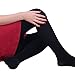 HDE Womens Solid Gradient Color Stockings Opaque Microfiber Footed Tights,Large or X-Large,Black