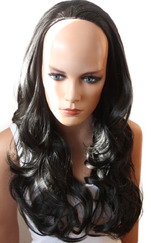 PRETTYSHOP Fashion Lady Half Wig Long Hair Wavy Cosplay Heat-Resistant.
