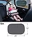 FIRSFOR Car Sun Shade(4 Pack)-2 Transparent and 2 Semi-Transparent 20''x12'' Sunshades for UV Rays Protection