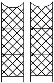 Panacea 89655 Giant Trellis, Includes Wall-Mounting Brackets, 108-Inch Height by 30-Inch Width, Black ((2.Units))