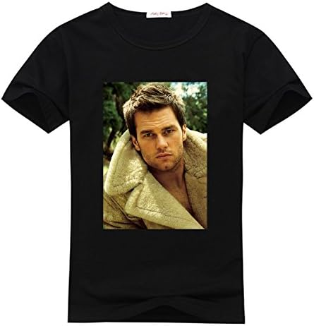 ZHBtshirt Custom Tom Brady Men's T-shrits, DIY Tom Brady 100% Cotton Crew Neck T-Shirt (XXL)