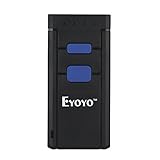 Eyoyo Bluetooth Barcode Scanner Mini Pocket Portable Wireless 1D Bar Code Reader Supports Windows, Android, iOS