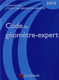 Code du géomètre-expert 2013