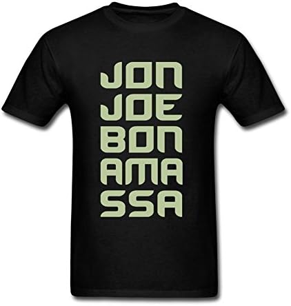 FASHIRT Men's Joe Bonamassa Logo T-shirt Black XL