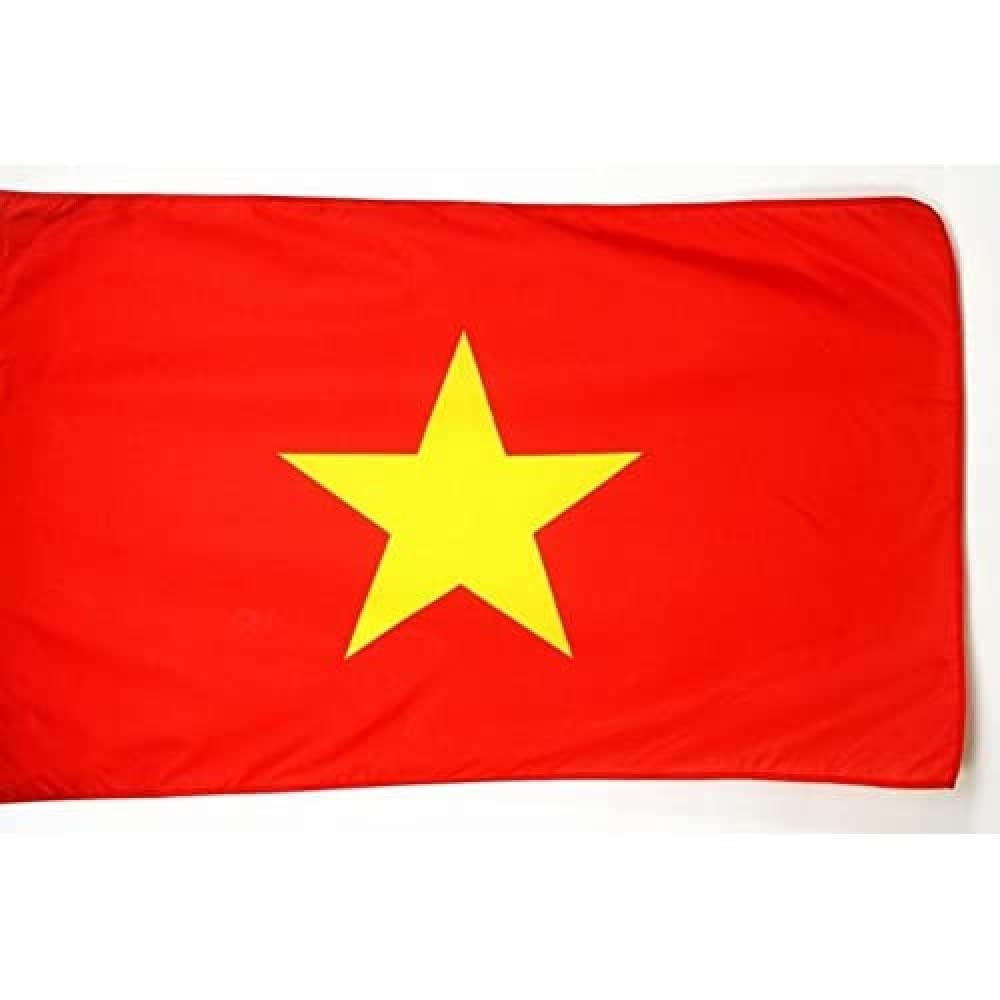 AZ FLAG - Vietnam Big Flag - 5x8 Ft - Vietnamese Large Banner with Sleeve - 100% Polyester - Fade Resistant - Vivid Colors - 5' x 8' Feet - 250x150 Cm