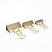 U Brands Binder Clips, Assorted Sizes, Gold Steel, 30-Count