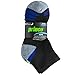 Prince Boys' Quarter Length Athletic Ankle Socks with Cushion for Active Kids (Black, 9-2.5 (Little Boys))