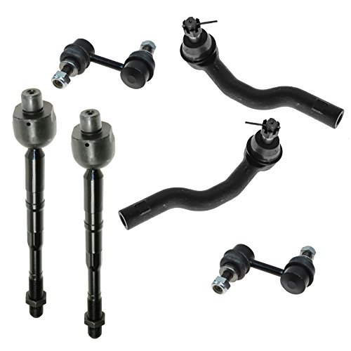 Front Tie Rod End Sway Bar Link Suspension Steering Kit Set 6pc for Infiniti QX56 Nissan Titan Pathfinder Armada Armada