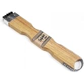 Dolphin Shop, Coconut Grater Wooden Handheld Scraper and Shredder for Fresh or Baby Coconut Meat Size 7 x 1.3 x 0.5 inch, Eas