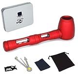 ASNTA Personality Alloy Violent Mechanical Monster Private Tool with 5 Stainless Steel Screen Filters (red)
