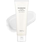 SAM’U PH Sensitive Cloud Peeling Gel – Gentle Exfoliating Gel for Face with Pineapple Enzymes & Hyaluronic Acid – Hydrating Facial Peel & Face Scrub for Sensitive Skin, 120ml, 3.38 fl.oz