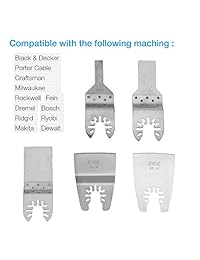 Juego de 13 piezas de herramientas oscilantes de liberación rápida. Accesorios para sierras para Black & Decker, Dewalt y más.