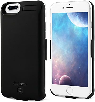 iPhone 6 / 6s / 7 Plus Battery Case, Smallfox Ultra Slim Battery Backup Case for iPhone 6 / 6s Plus 7 Plus Portable Charger 5.5 inch'' 8000mAh(Black)