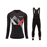 Uglyfrog Women's Cycling Jersey Suit Winter Thermo Long Sleeve Mountain Bike Road Bicycle Shirt Pants Padded Biking Jakcet Outfit Windproof with Pockets