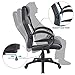 Furmax High Back Office Gaming Chair Computer Desk Chair,Ergonomic Adjustable Racing Chair,Task Swivel Executive Chair with Lumbar Support (White)