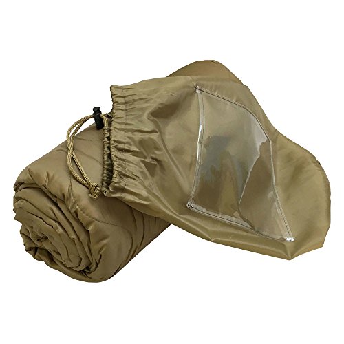 DBM IMPORTS 86" Tan G.I Style Poncho Liner Nylon Ripstop Sleeping Bag Blanket Sleeping Gear Hike Camping