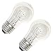SYLVANIA Double Life Incandescent Light Bulb, A15, 40W, Ceiling Fan Lamp, Medium Base, 370 Lumens, Dimmable, Clear, Soft White - 2 Pack (10034)