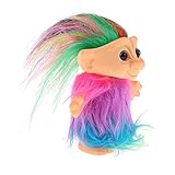 DYNWAVE PVC Vintage Troll Dolls, Plush Mini Action Figures Toys, Dollhouse Doll Kids Adult Collectible Action Figures