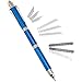 Multi-Tool 12 in 1 Multi Function Tool Pen - Blue - Multifunction Pen is a 12 Function Multitool with Exacto Blade, Phillips Head Screwdriver, Tweezers and More