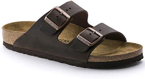 Amazon.com | Birkenstock Unisex Arizona Dark Brown Leather Sandal